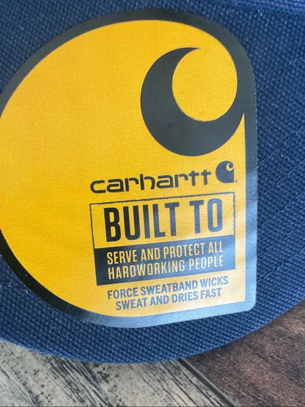 Carhartt Dark Navy Baseball Hat with Logo Patch